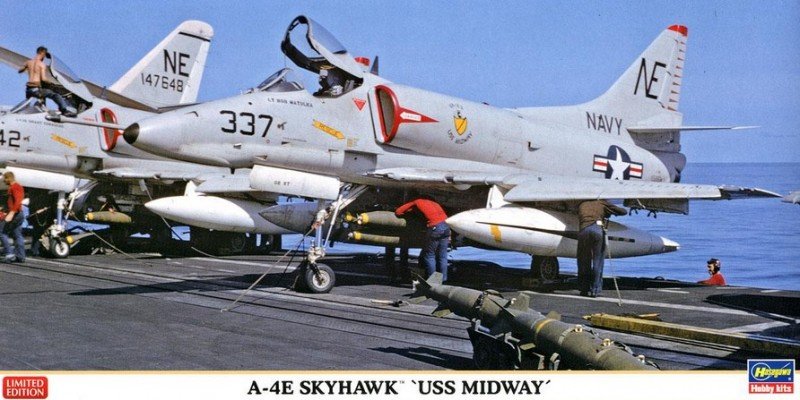 Hasegawa 07377 - 1/48 A-4E Skyhawk USS Midway