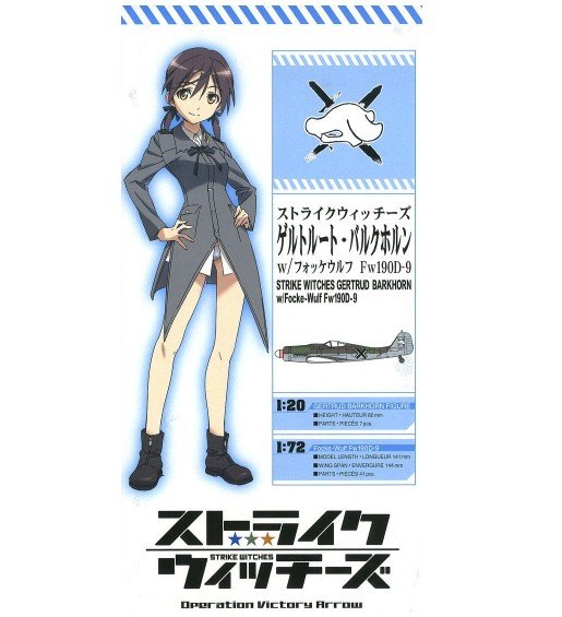 Hasegawa 52179 - 1/72 Focke Wulf Fw190D-9 with 1/20 Strike Witches Gertrud Barkhorn