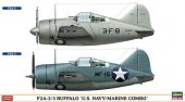Hasegawa 01974 - 1/72 F2A-2/3 Buffalo U.S. Navy/Marine Combo (2 kits)