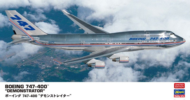 Hasegawa 10832 - 1/200 Boeing 747-400 Demonstrator