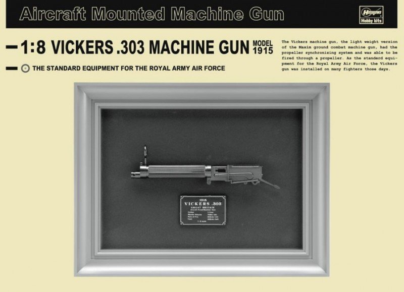 Hasegawa SP310 - 1/8 Vickers .303 Machine Gun Model 1915 Aircraft Mounted Machine Gun 52110