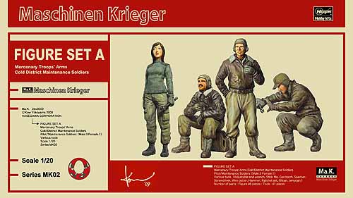 Hasegawa 64002 - 1/20 Ma.K. MK02 Mercenary Maschinen Krieger Figure Set A