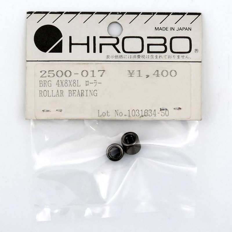 HIROBO 2500-017 ROLLER BEARING 4 X 8 X 8 MM 2PCS #HK0408 #2500017