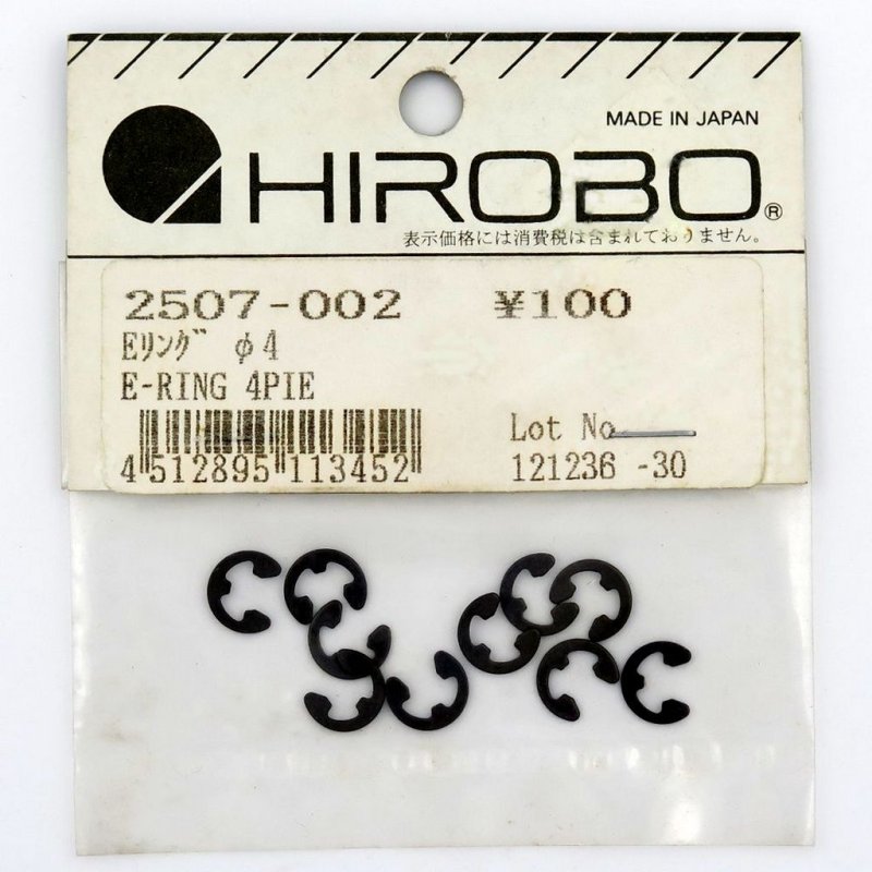 HIROBO 2507-002 E-RING M4.0 10PCS #2507002