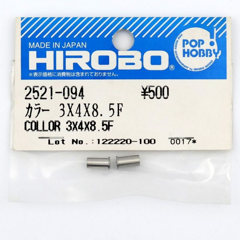 HIROBO 2521-094 COLLAR 3 X 4 X 8.5F #2521094