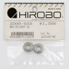 HIROBO 2500-033 FLANGED BALL BEARING 6 X 12 X 4 MM 2PCS #F604ZZ #2500033