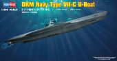 Hobby Boss 83505 1/350 German Navy Type VII-C U-Boat