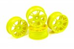 HUDY 803009 - 24 mm Wheels Starburst - Yellow (4)