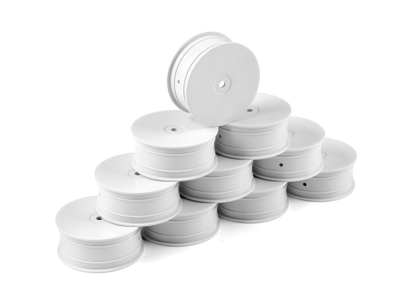 HUDY 803231 1/10 OFF-ROAD Wheel - 4WD - Front - White (10)