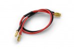 HUDY 104091 - Cable 300mm With 4mm Banana Plugs