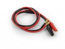 HUDY 104092 - Cable 600mm With 4mm Banana Plugs & Crocodile Clips