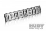 HUDY 293080 - LEAD WEIGHTS 4x5g & 4x10g WITH 3M GLUE