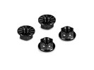HUDY 296542-K - Titanium NUT M4 With Serrated Flange - Black (4)