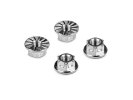 HUDY 296542 - Titanium NUT M4 With Serrated Flange (4)