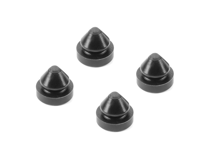 HUDY 203112 - Black Rubber Feet 8mm (4)