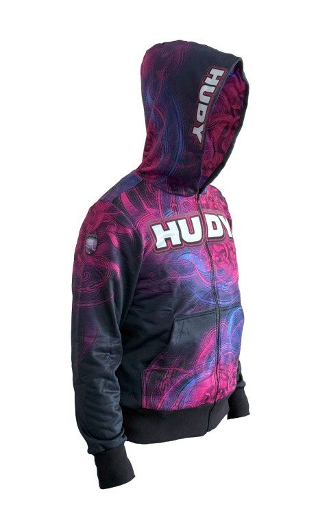 HUDY 285502XS - Sweater Hooded With Zipper - HD Graphics (XS)