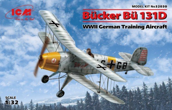 ICM 32030 - 1/32 Bucker Bu 131D, Wwii German Training Aircraft