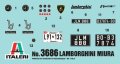 alt="Italeri 3686 - 1/24 Lamborghini Miura" title="Italeri 3686 - 1/24 Lamborghini Miura"