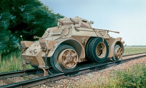 Italeri 6456 - 1/35 Autoblinda AB-40 Ferroviaria