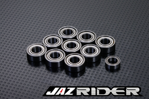 TAMIYA Lunch Box / Grasshopper / Mod Fighter / Mad Bull Midnight Metal Shielded RC Ball Bearing Set - Jazrider [JR-CBR-TM-026]