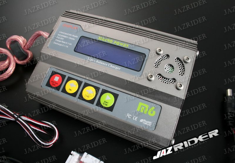 Intelligent Balancing Charger M6 (Silver) - Jazrider Brand [JR-T-00002S]