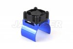 Jazrider Aluminium 540 Motor Heat Sink (Blue) w/Cooling Fan