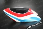 Glass Fibre Canopy (Red w/ White and Blue) For Align T-rex TRex 500 parts - Jazrider Brand [JR-HAG-TX500-055]