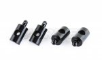 Tamiya Lunch Box (Black) Aluminum Body Mount (4pcs)