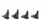 Tamiya Midnight Pumpkin 58365/58547 Aluminum Front + Rear Body Mount (Black)