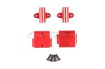 Tamiya Hotshot, Super Hotshot, Hotshot II Aluminum Gear Box Stay w/Stabilizer Mount Set (Red)