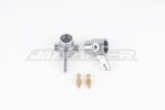 Tamiya Hotshot, Bigwig, Boomerang Aluminum Front Upright (Gun Metal) w/5mm Long Ball Connector