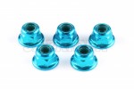 Tamiya XV-01 Aluminum 4mm Low Mass Lock Nut set (5 Pcs)