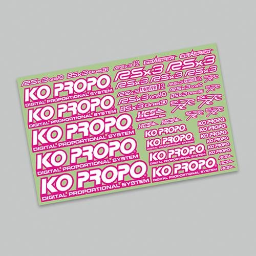 KO Propo 79070 - KO Decal Pink - RSx3/BSx3