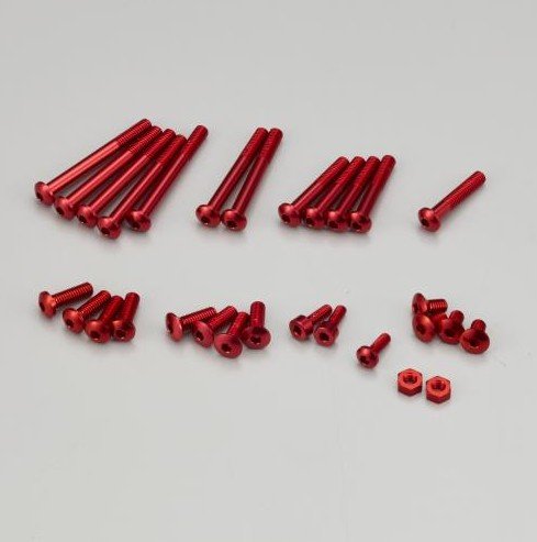 KO Propo 10675 - Aluminum Screw set (Red) for EX-NEXT / EX-LDT / EX-RR / EX-2 / EX-6R / EX-6