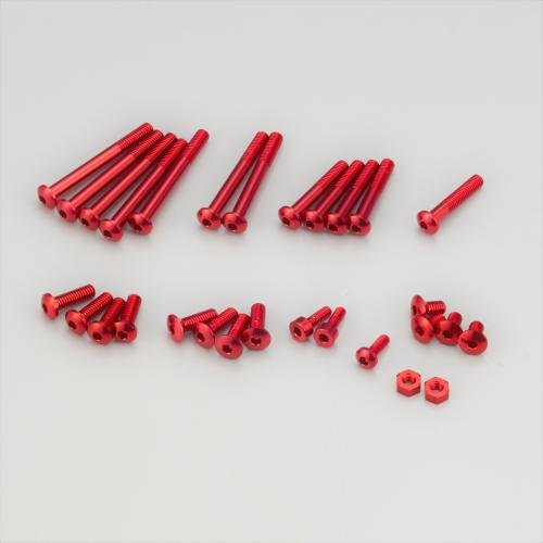 KO Propo 10595 - Aluminum Screw set for EX-RR/EX-2 (Red)