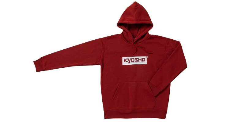 Kyosho KOS-PK01BG-M - Kyosho Box Logo Hoodie (Burgundy/M Size)