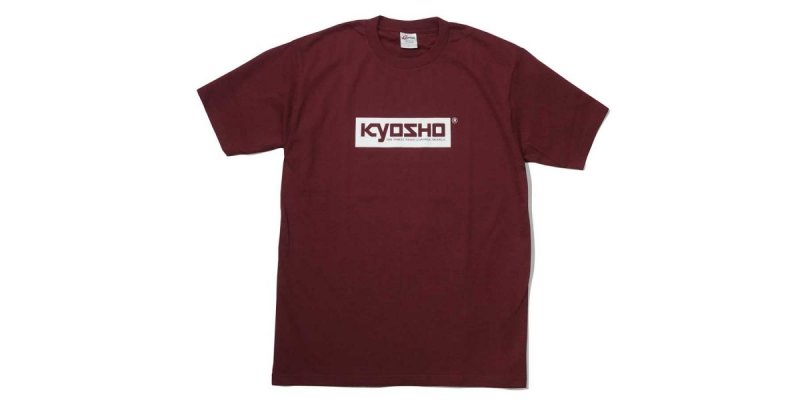 Kyosho KOS-TS01BG-M - KYOSHO Box Logo T-shirt (Burgundy/M)