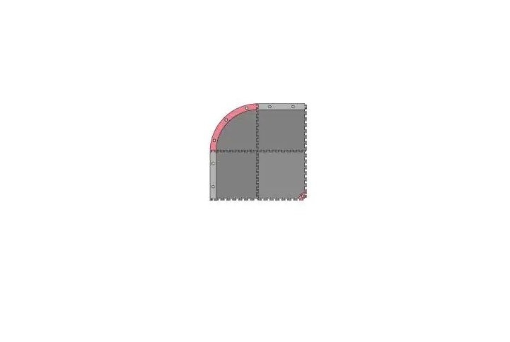 Kyosho 87053-05 - Mini-Z GP Circuit 50 Additional Corner Set