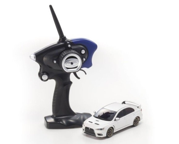 Kyosho 32142PW - Mitsubishi Lancer EVO X Pearl White Mini-Z AWD Sports MA-020S R/S Readyset