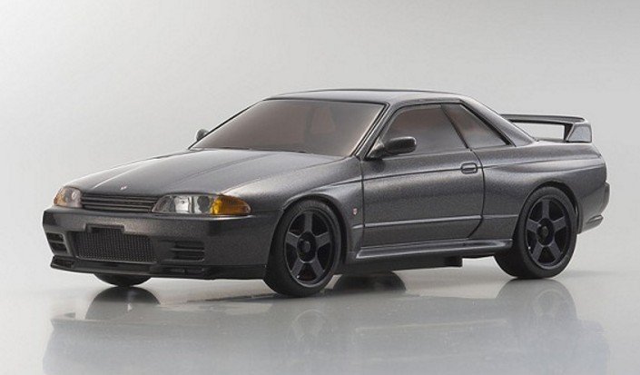 Kyosho MZP141GM - ASC MR-03N-RM Nissan GT-R R32 Gun Gray Metallic Initial D Body Set