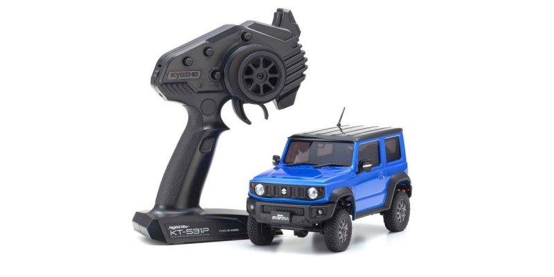 Kyosho 32530MB - Radio Controlled Electric Powered Crawling car MINI-Z 4x4 Series Ready Set Suzuki Jimny Brisk Blue Metallic