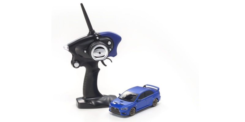 Kyosho 32142MB - Mitsubishi Lancer EVO X Metallic Blue Mini-Z AWD Sports MA-020S R/S Readyset
