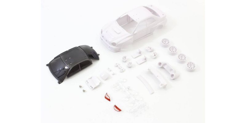 Kyosho MZN200 - Impreza WRC 2002 White Body Set w/Wheel