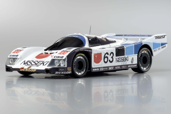 Kyosho MZX322NT - Auto Scale Collection - 1/28 Scale Porsche 962C LH Nisseki Trust No. 63