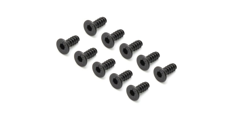 Kyosho 1-S33008TPH - TP Flat Head Screw(Hex/M3x8/10pcs)