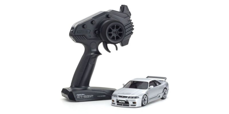 Kyosho 32659S - MINI-Z AWD NISSAN SKYLINE GT-R NISMO (R33) Silver