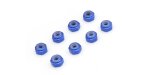 Kyosho MZW128BL - M2 Aluminium Nylon Color Nut 8pcs(Blue)