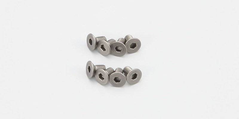 Kyosho 1-S33006HT - Flat Head Screw(Hex/Titanium/M3x6/8pcs)