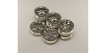 Kyosho AGH001-8SM - Wheel(6-Spke/24mm/Chrome Plated/8Pcs)