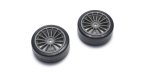 Kyosho FAT302GM - Drift Tire(Pre-glued/Gunmetal/2pcs)FAZER